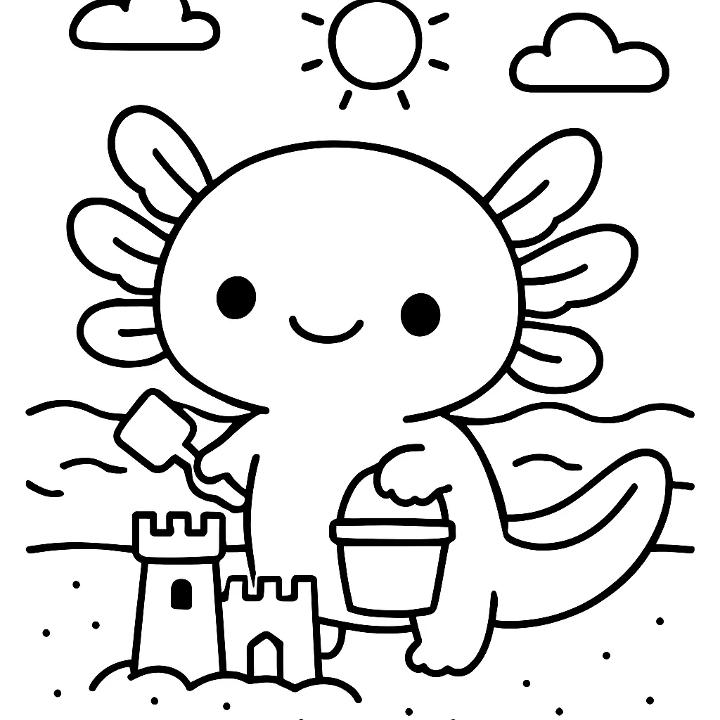 Axolotl at the Beach