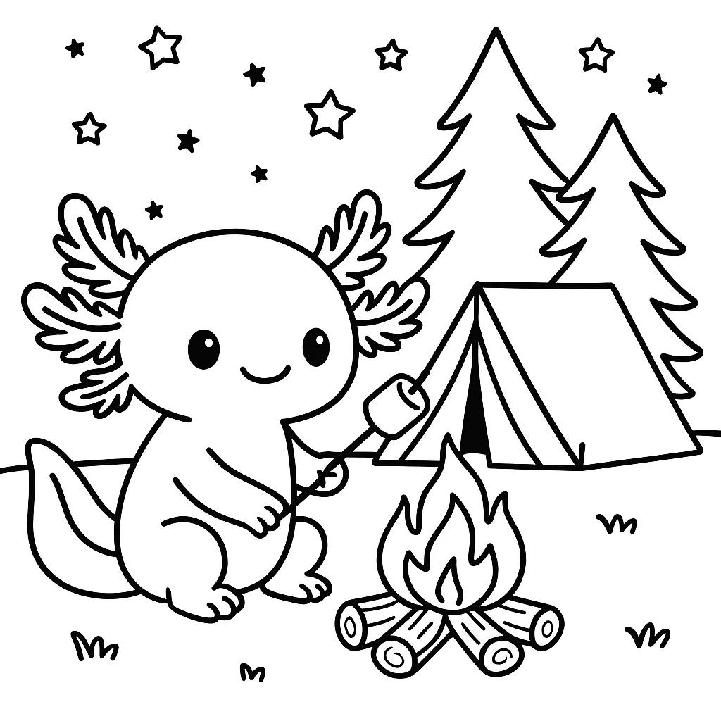 Axolotl by the Campfire