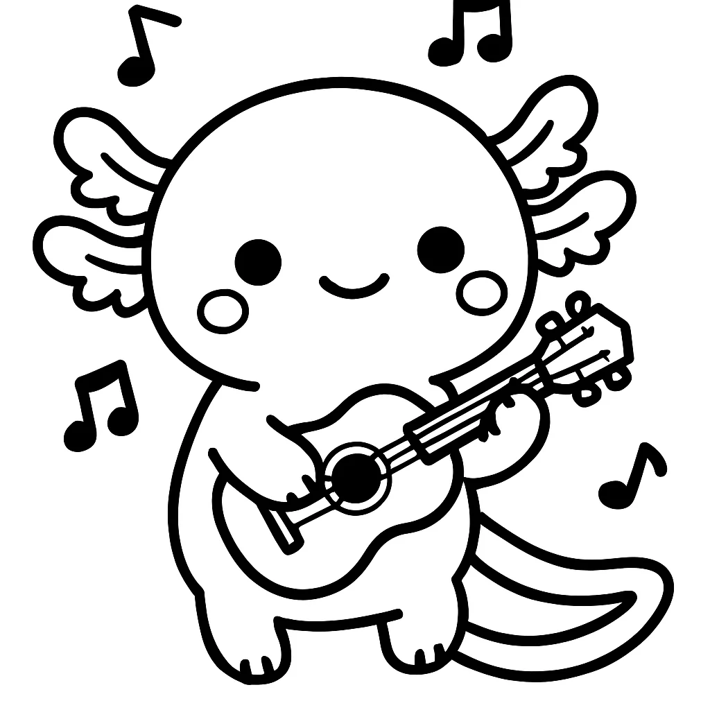 Axolotl Making Music