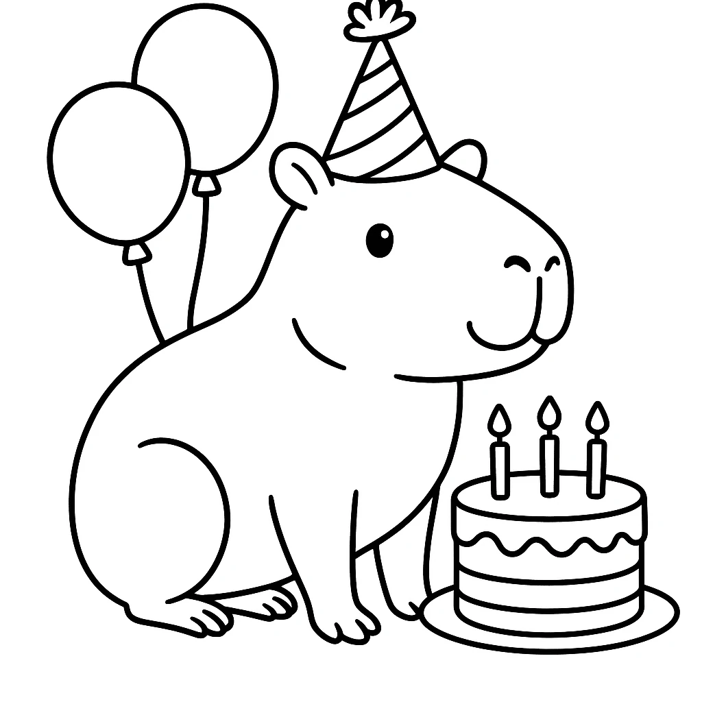 Capybara Birthday