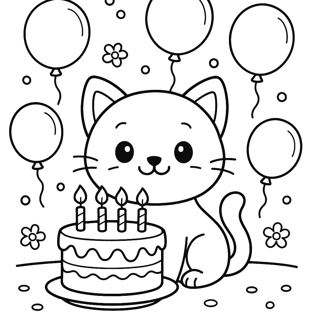 Cat's Birthday Cake
