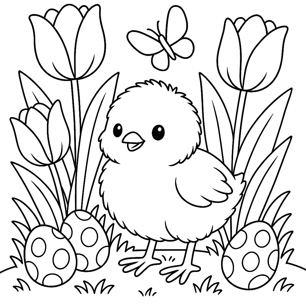 Baby Chick in Spring
