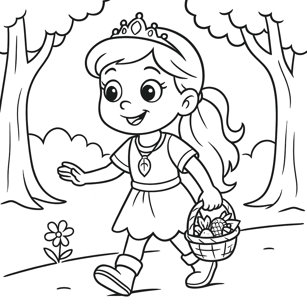 Princess Willow on a scavenger hunt