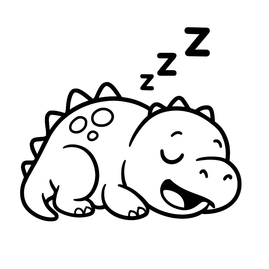 Sleeping dinosaur