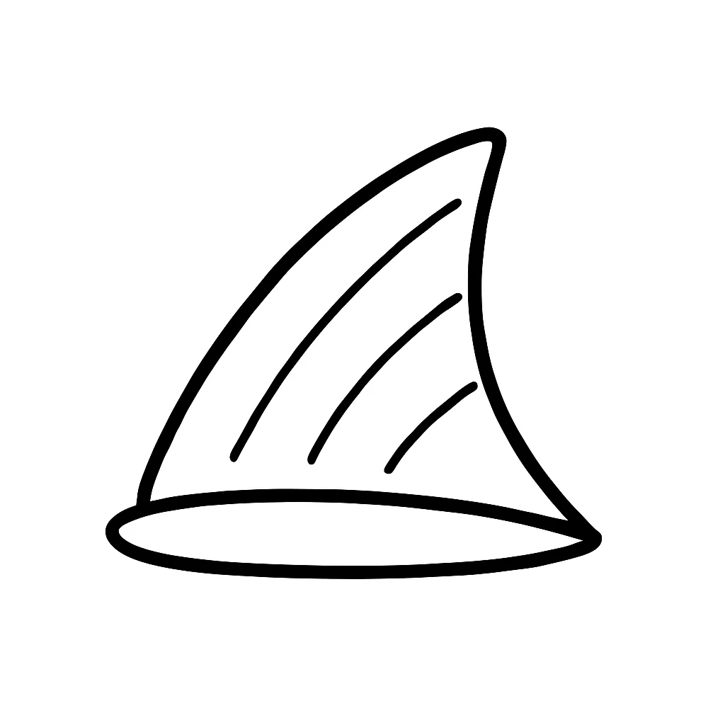 Fish top fin