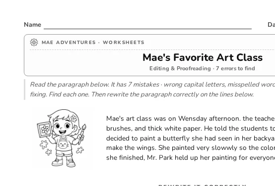 Mae's Favorite Art Class thumbnail