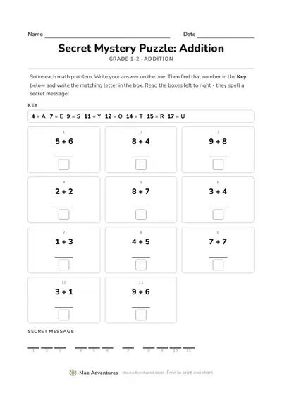Addition puzzle
