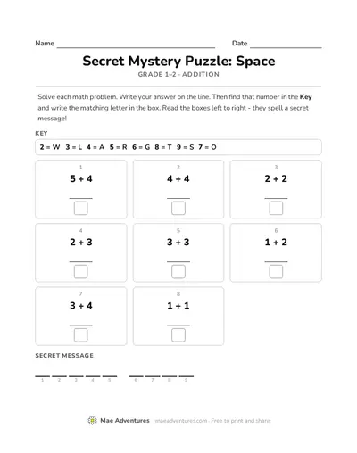 Space easy puzzle