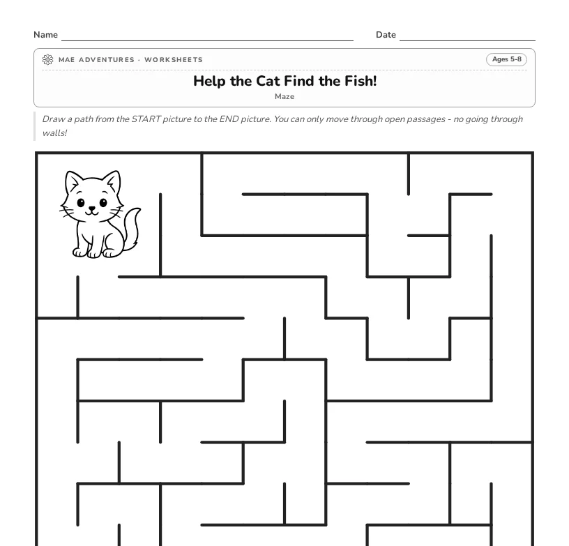 Cat maze