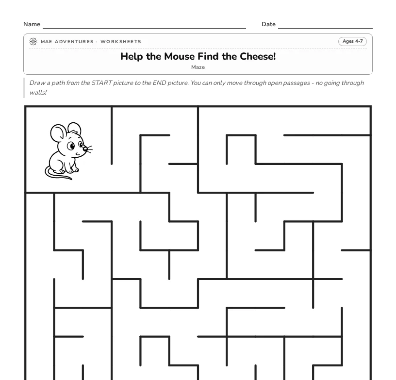 Mouse maze