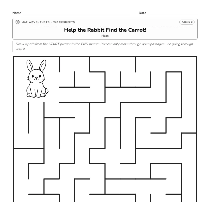 Rabbit maze