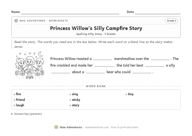 Princess Willow's Silly Campfire Story thumbnail