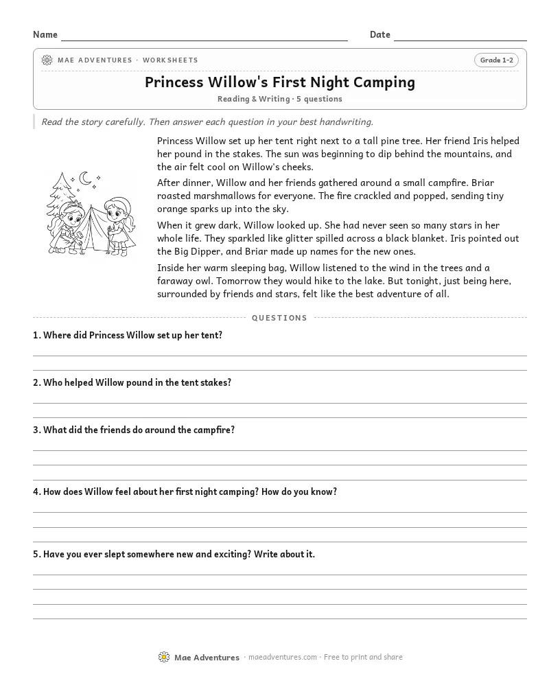 Princess Willow's First Night Camping thumbnail