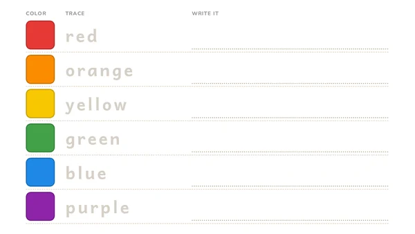 Rainbow Color Words thumbnail