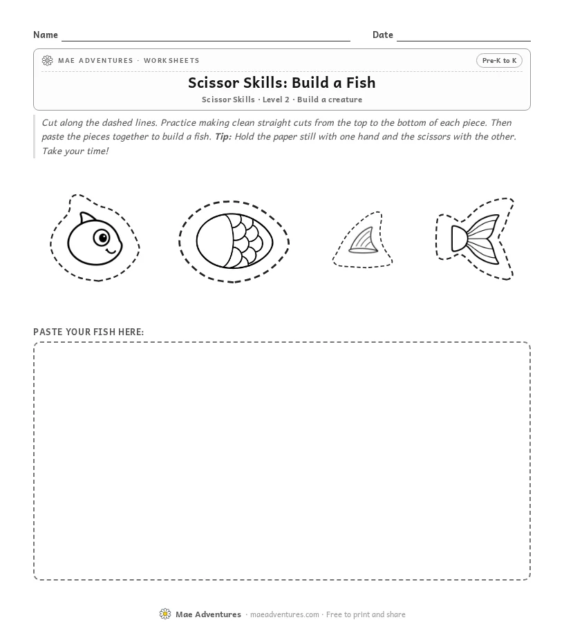 Scissor Skills: Build a Fish thumbnail