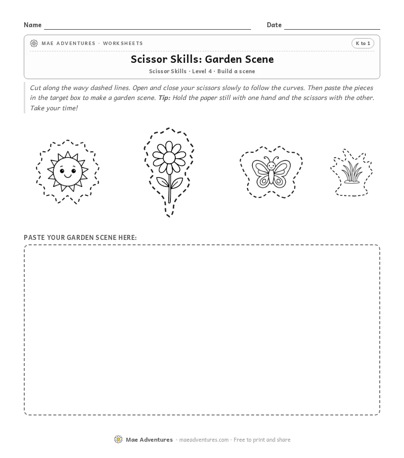 Scissor Skills: Garden Scene thumbnail