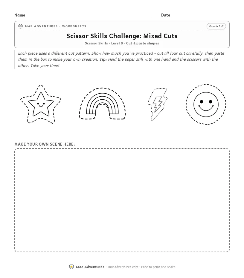 Scissor Skills Challenge: Mixed Cuts thumbnail