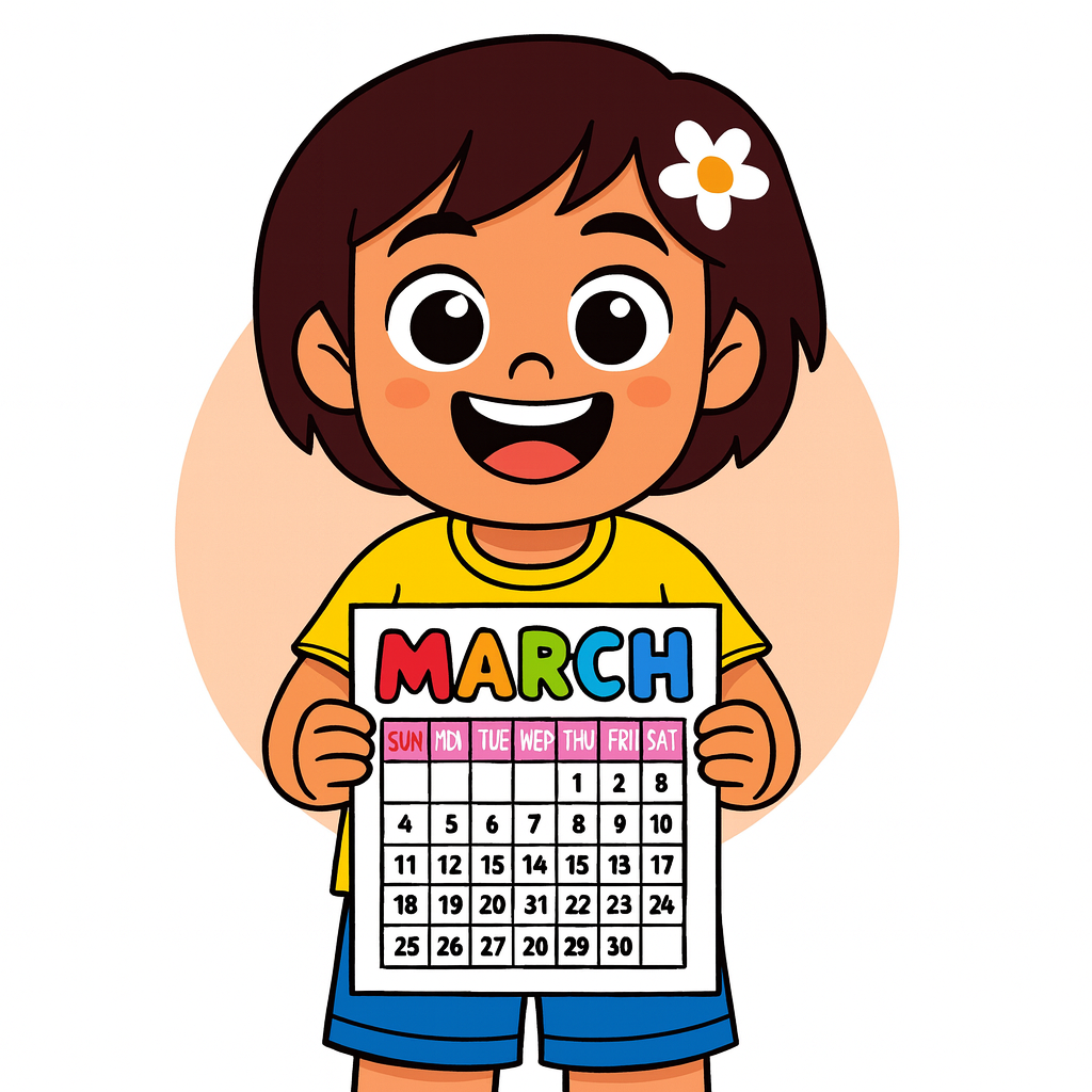 Mae holding a 2026 calendar